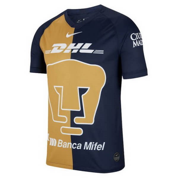 Tailandia Camiseta UNAM Pumas Tercera equipación 2019-2020 Amarillo Azul